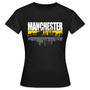 Manchester - Women's T-Shirt - black - Front - AI Model Female 172 dark (172cm)
