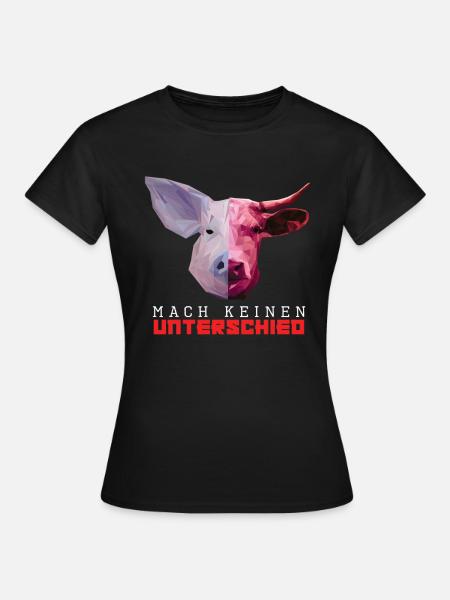 vegan - Frauen T-Shirt - Schwarz