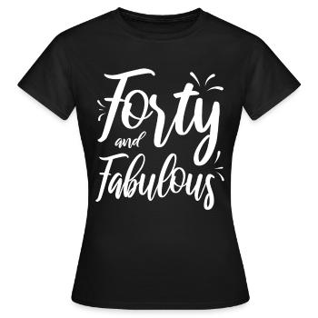 40. Geburtstag - Frauen T-Shirt - Schwarz - Vorne - AI Model Female 172 dark (172cm)