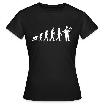 Kellner - Frauen T-Shirt - Schwarz - Vorne - AI Model Female 172 dark (172cm)