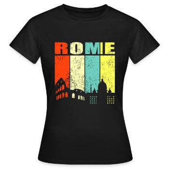 Rome - Women's T-Shirt - black - Front - AI Model Female 172 dark (172cm)