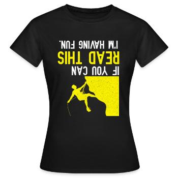 bouldering - T-shirt Femme - noir - Devant - AI Model Female 172 dark (172cm)