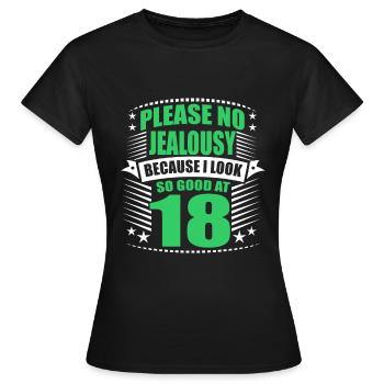 18. Geburtstag - Frauen T-Shirt - Schwarz - Vorne - AI Model Female 172 dark (172cm)