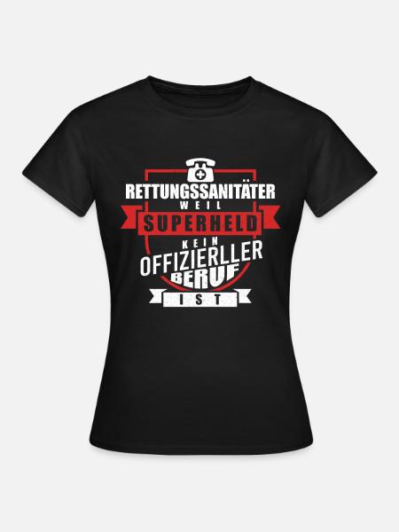 Sanitäter - Frauen T-Shirt - Schwarz