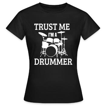 Percussion - Women's T-Shirt - black - Front - AI Model Female 172 dark (172cm)