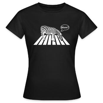 Zebra - Frauen T-Shirt - Schwarz - Vorne - AI Model Female 172 dark (172cm)