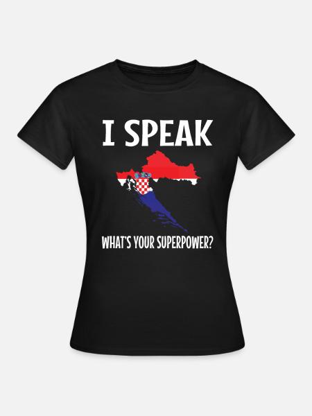 Kroatien - Frauen T-Shirt - Schwarz