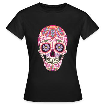 Skull - Women's T-Shirt - black - Front - AI Model Female 172 dark (172cm)