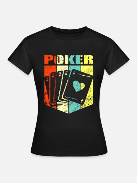 Poker Pokern Geschenk - Frauen T-Shirt - Schwarz