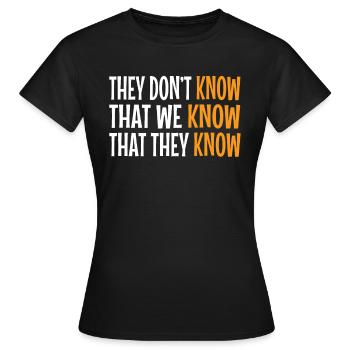 funny saying funny sayings - Women's T-Shirt - black - Front - AI Model Female 172 dark (172cm)