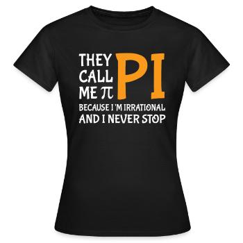 funny saying funny sayings - Women's T-Shirt - black - Front - AI Model Female 172 dark (172cm)