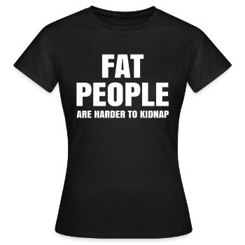 funny saying funny sayings - Women's T-Shirt - black - Front - AI Model Female 172 dark (172cm)
