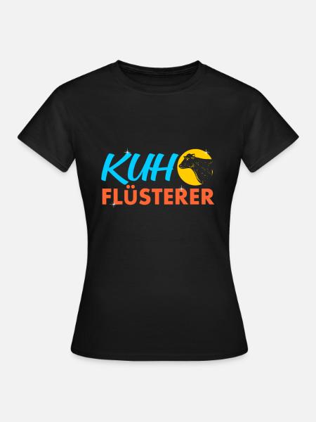 Kuh Kühe - Frauen T-Shirt - Schwarz