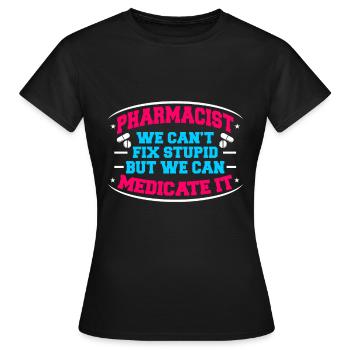 Apotheke Apothekerin Apotheker Geschenk - Frauen T-Shirt - Schwarz - Vorne - AI Model Female 172 dark (172cm)