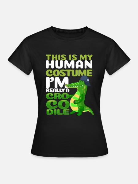 Krokodil - Frauen T-Shirt - Schwarz