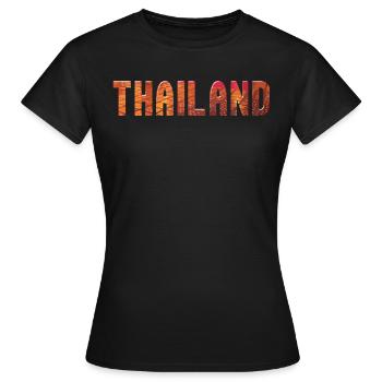 Thaïlande - T-shirt Femme - noir - Devant - AI Model Female 172 dark (172cm)