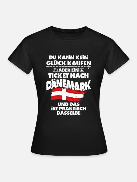 Dänemark - Frauen T-Shirt - Schwarz