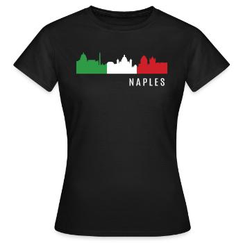 Neapel Italien - Frauen T-Shirt - Schwarz - Vorne - AI Model Female 172 dark (172cm)