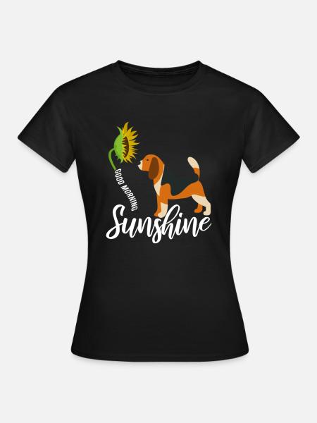 Beagle - Frauen T-Shirt - Schwarz