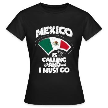 Mexique - T-shirt Femme - noir - Devant - AI Model Female 172 dark (172cm)
