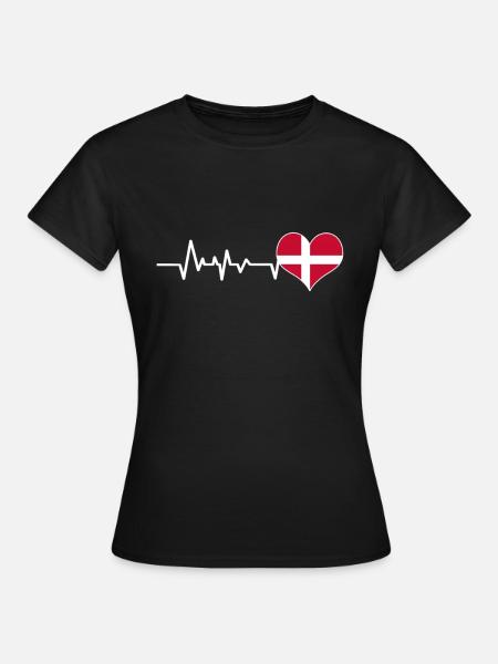 Dänemark - Frauen T-Shirt - Schwarz