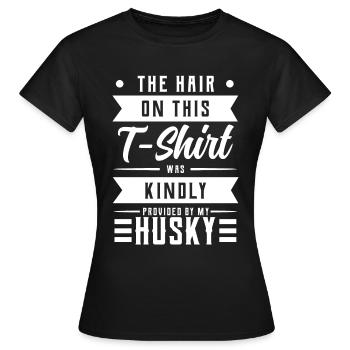 Husky - T-shirt Femme - noir - Devant - AI Model Female 172 dark (172cm)