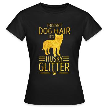 Husky - T-shirt Femme - noir - Devant - AI Model Female 172 dark (172cm)