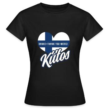 Finland - Women's T-Shirt - black - Front - AI Model Female 172 dark (172cm)