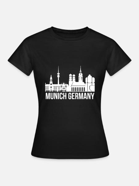 München - Frauen T-Shirt - Schwarz