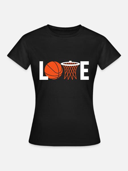 Basketball - Frauen T-Shirt - Schwarz