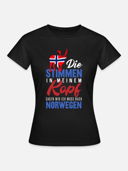 Norwegen - Frauen T-Shirt - Schwarz