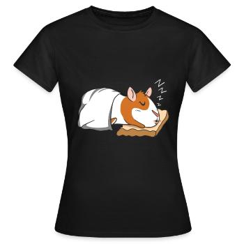 Cochon d'Inde - T-shirt Femme - noir - Devant - AI Model Female 172 dark (172cm)