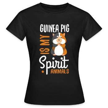 Cochon d'Inde - T-shirt Femme - noir - Devant - AI Model Female 172 dark (172cm)