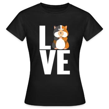 Cochon d'Inde - T-shirt Femme - noir - Devant - AI Model Female 172 dark (172cm)