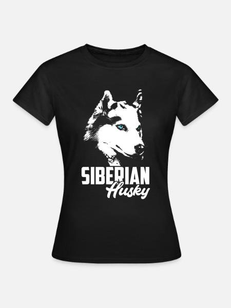 Husky - Frauen T-Shirt - Schwarz