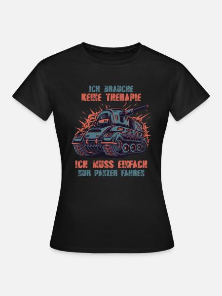 Panzer - Frauen T-Shirt - Schwarz