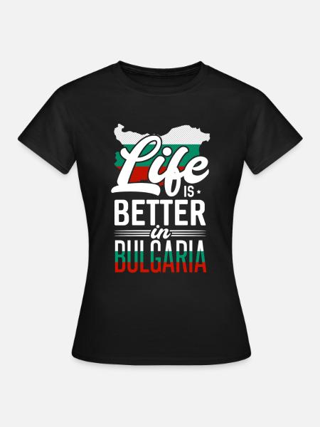 Bulgarien - Frauen T-Shirt - Schwarz
