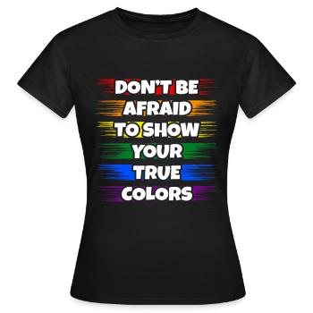 Lgbt - T-shirt Femme - noir - Devant - AI Model Female 172 dark (172cm)