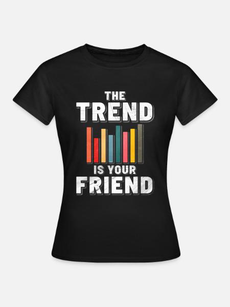 Aktien - Frauen T-Shirt - Schwarz