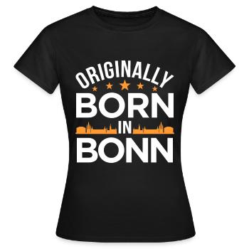 Bonn - T-shirt Femme - noir - Devant - AI Model Female 172 dark (172cm)