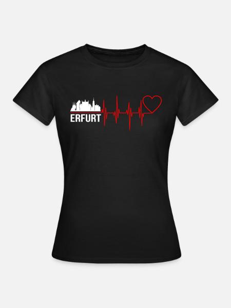 Erfurt - Frauen T-Shirt - Schwarz