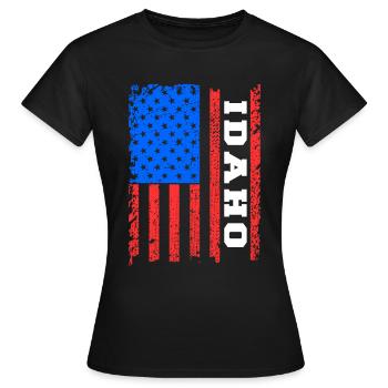 Idaho - T-shirt Femme - noir - Devant - AI Model Female 172 dark (172cm)