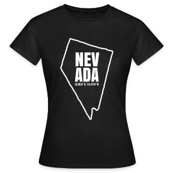 Nevada - Frauen T-Shirt - Schwarz - Vorne - AI Model Female 172 dark (172cm)