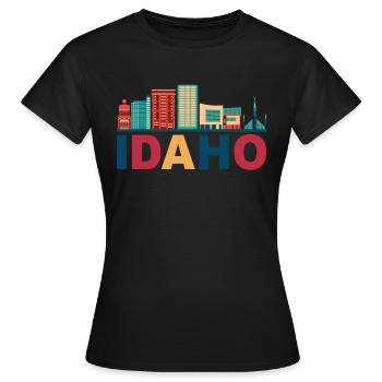 Idaho - T-shirt Femme - noir - Devant - AI Model Female 172 dark (172cm)