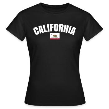 California - Women's T-Shirt - black - Front - AI Model Female 172 dark (172cm)