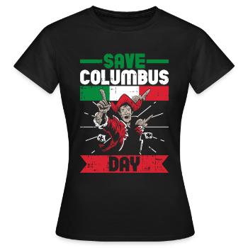 Christopher Columbus - Frauen T-Shirt - Schwarz - Vorne - AI Model Female 172 dark (172cm)