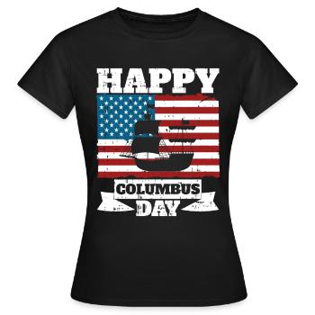Christopher Columbus - Frauen T-Shirt - Schwarz - Vorne - AI Model Female 172 dark (172cm)