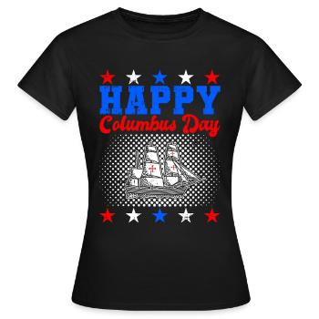 Christopher Columbus - Frauen T-Shirt - Schwarz - Vorne - AI Model Female 172 dark (172cm)