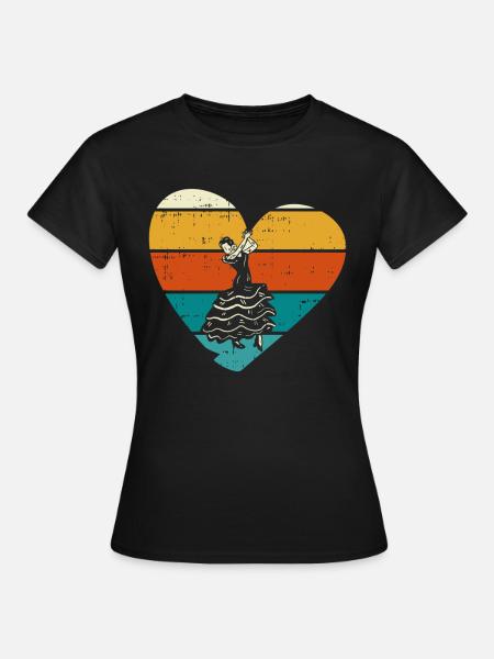Flamenco - Frauen T-Shirt - Schwarz
