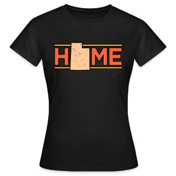 Cadeau de maison dans l’Utah - T-shirt Femme - noir - Devant - AI Model Female 172 dark (172cm)